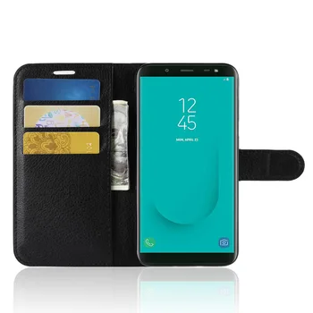 Telefon Case For SAMSUNG Galaxy J6 Euroopa Versioon Klapp PU Nahast tagakaane Puhul SAMSUNG J6 Coque Funda Juhul