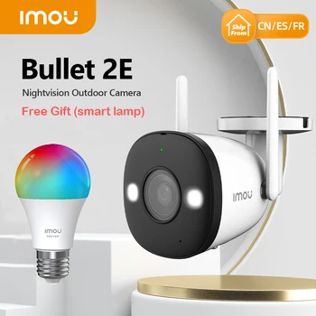 【Tasuta Smart Lamp】Imou Bullet 2E 2MP 4MP Öise Nägemise Kaamera, WiFi Väljas Veekindel Home Security Inimeste Tuvastada Ip Kaamera