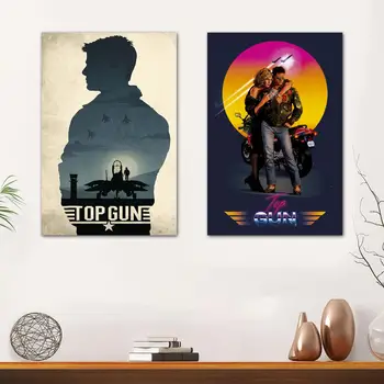 Top Gun Maverick Kiiver Lõuend Plakatid 24x36 Teenetemärgi Kunst, Plakat Seina Art Personaliseeritud Kingitus Moodne Perekond magamistuba Decor