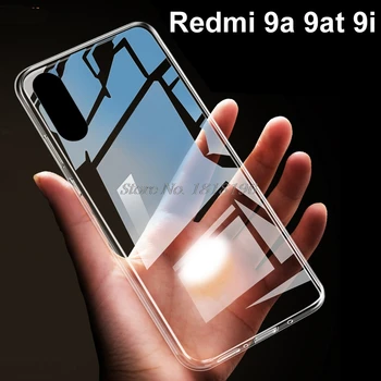 Juhul Xiaomi Redmi 9AT 9A 9i Telefoni Juhul Ultra Õhuke Puding Mood Matt Silikoon on Pehme tagakaas Juhul Punane mi 9 juures Tarvik