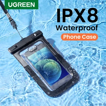 UGREEN ipx8-ga-Veekindel Telefon Korral Kott iPhone 14 13 12 Pro Max Ujuda Kott Samsung Xiaomi Universaalne Kaitsekate Telefoni Puhul
