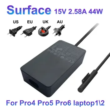 15V 2.58 A 44W Microsofti UUE Surface Pro5 Pro6 Laptop1\2 Power Adapter 1796 1769 1800 Laadija 5V 1A