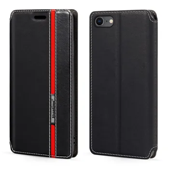 IPhone SE 2020 Juhul Mood Mitmevärviline Magnetilise Sulgemise Nahast Flip Case Cover Kaardi Omanik 4.7 tolli
