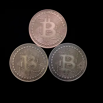2022 UUS kullatud Bitcoin Mündi Laekuva Kunsti Kogumine Kingitus Füüsiline mälestus Casascius Natuke BTC