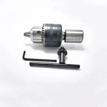 1set B16 light duty drill chuck +sisemine auk 5 MM 6 MM 7 MM 8 mm 9 10 11 12 14mm võlliga adapter võlli connecting rod