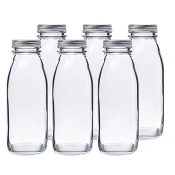 Klaas Piima Pudelid Korduvkasutatavad Klaasist Pudelid Klaas ja Drinkware Isikud, Pulmad, BBQ, Piknikud